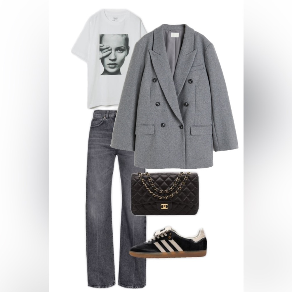 Double-Breasted Women's Coat Blazer